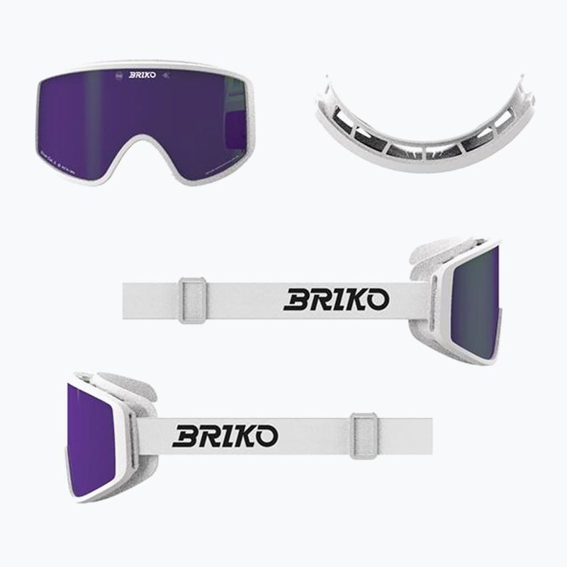Síszemüveg Briko Pulse white/purple 5