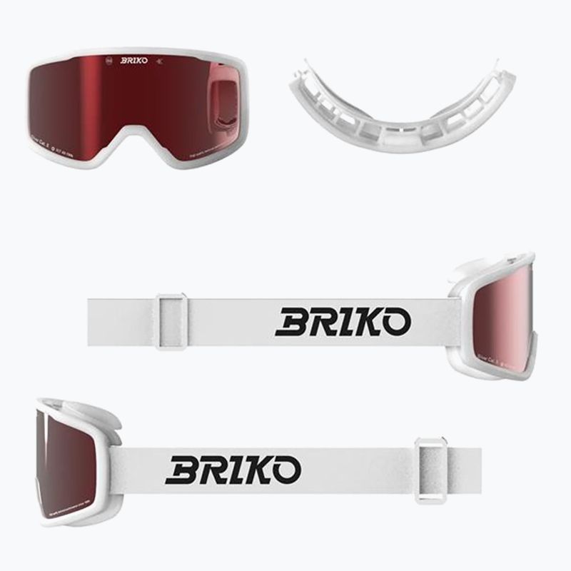 Síszemüveg Briko Chill white/red 5