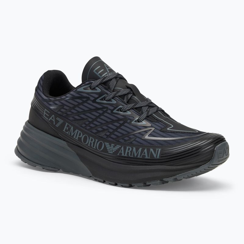 EA7 Emporio Armani Crusher Distance Trail tripla fekete cipők