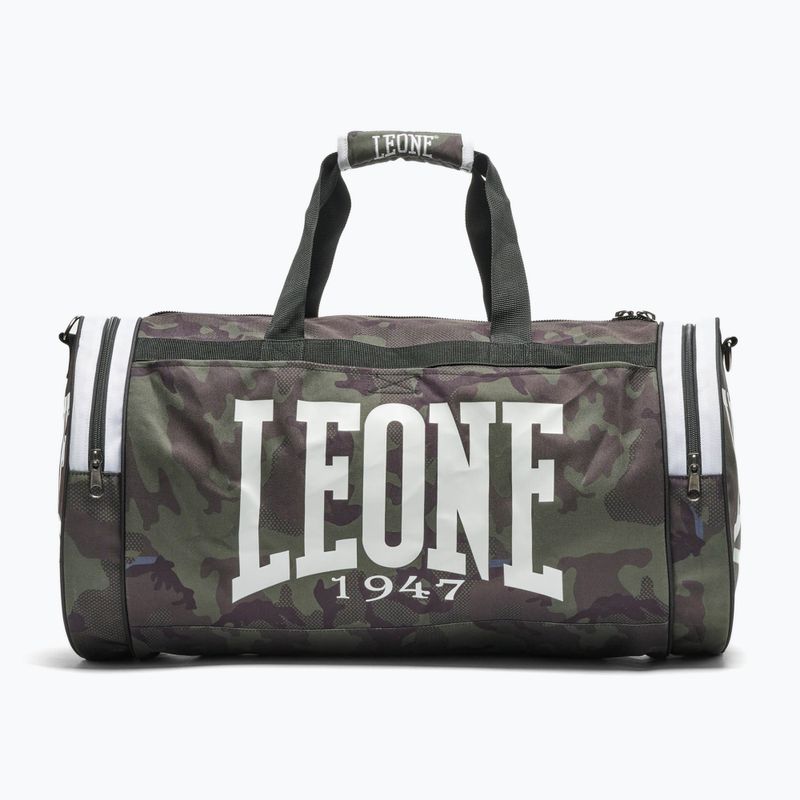 Edzőtáska LEONE 1947 Mimetic Camo Bag 45 l zöld terepszínű táska