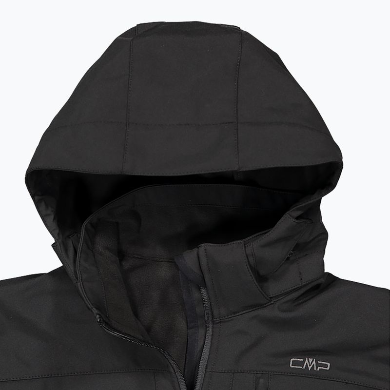Férfi CMP Zip softshell dzseki fekete 3A01787N/U901 4
