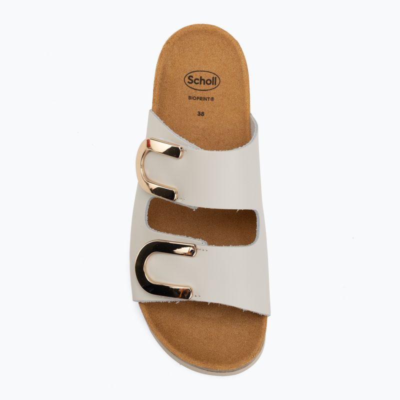 Női papucs Scholl Montery 2 Straps Ad Med off white 5