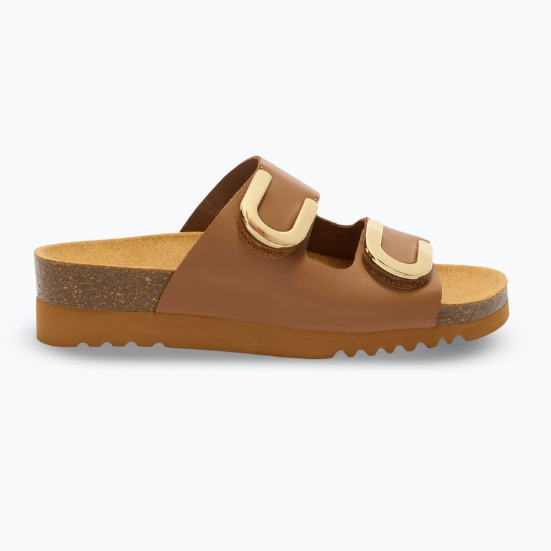 Női papucs Scholl Montery 2 Straps Ad Med cognac 2