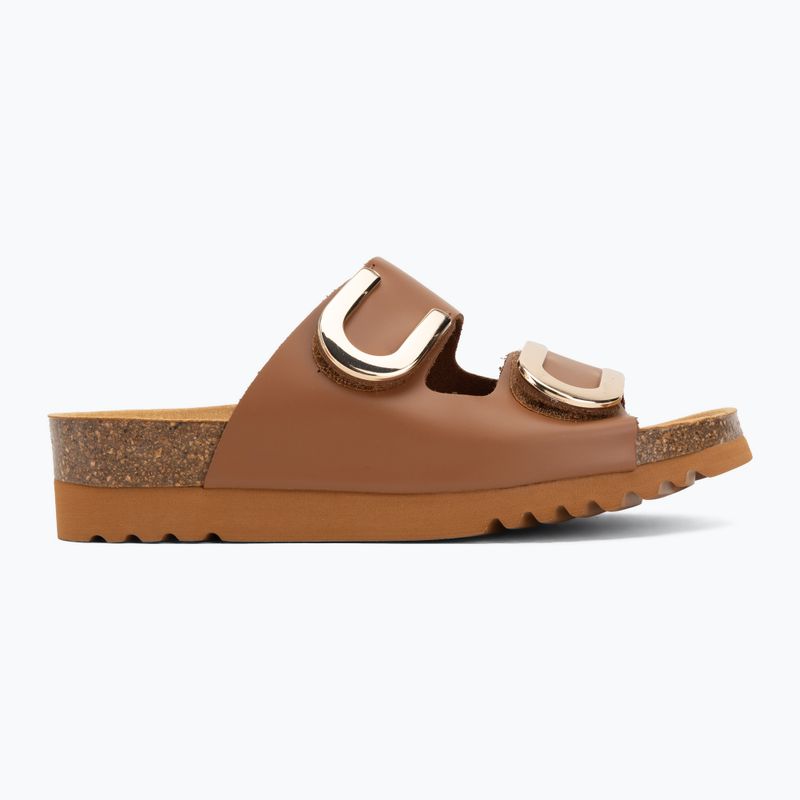 Női papucs Scholl Montery 2 Straps Ad Med cognac 2