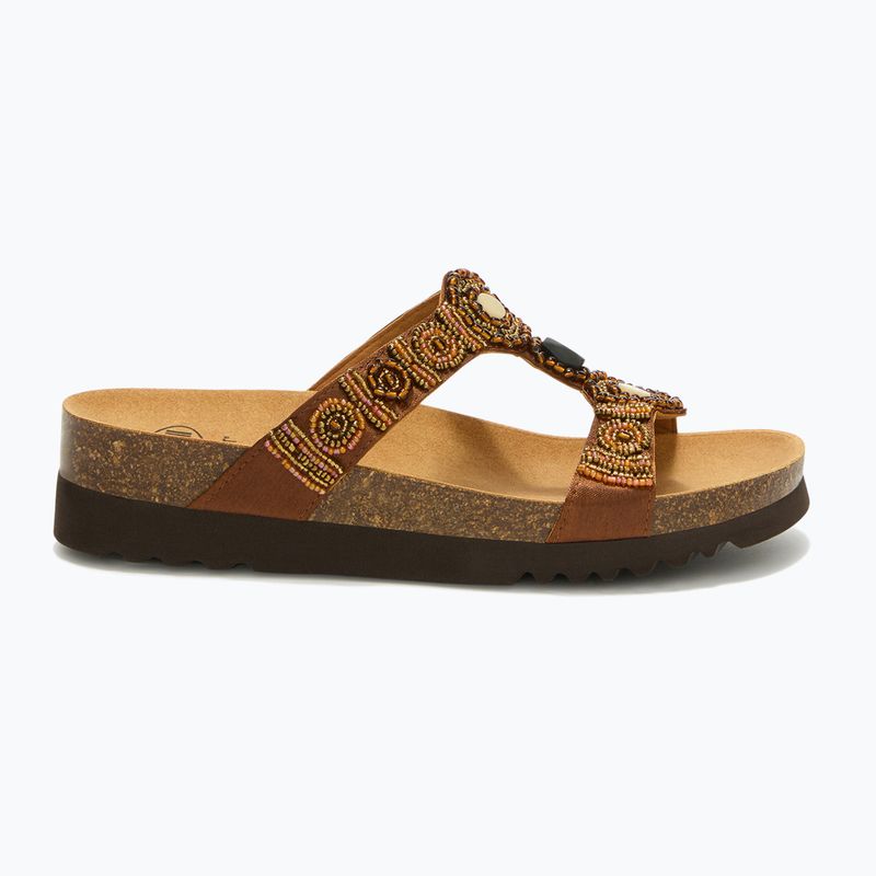 Női papucs Scholl New Bogota Wedge Med cognac/multi 2