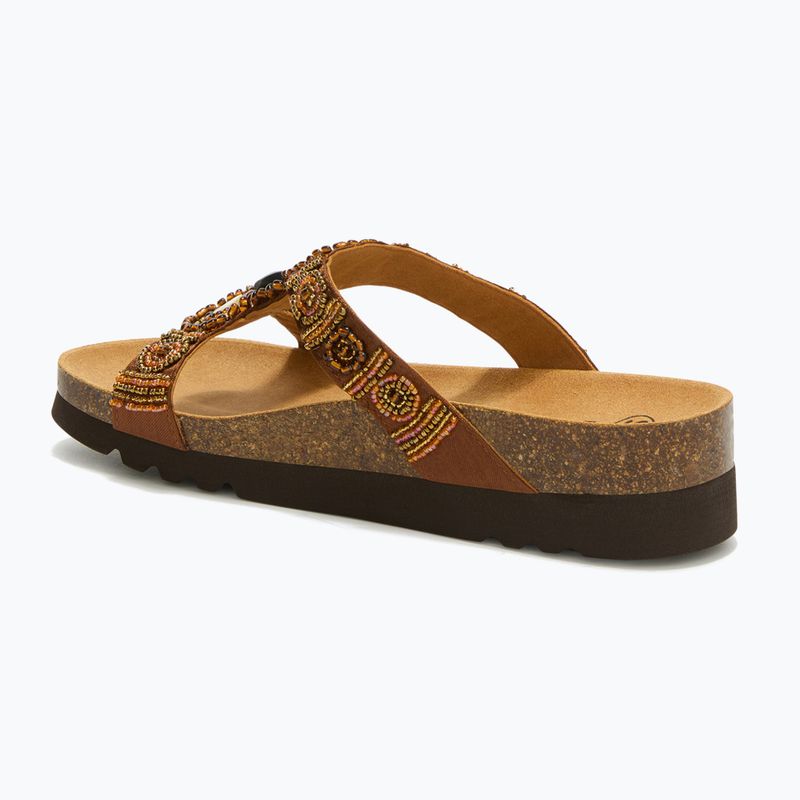 Női papucs Scholl New Bogota Wedge Med cognac/multi 3