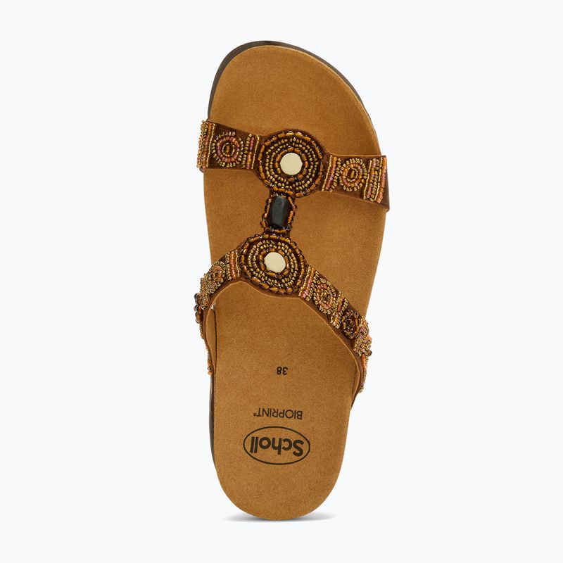 Női papucs Scholl New Bogota Wedge Med cognac/multi 4