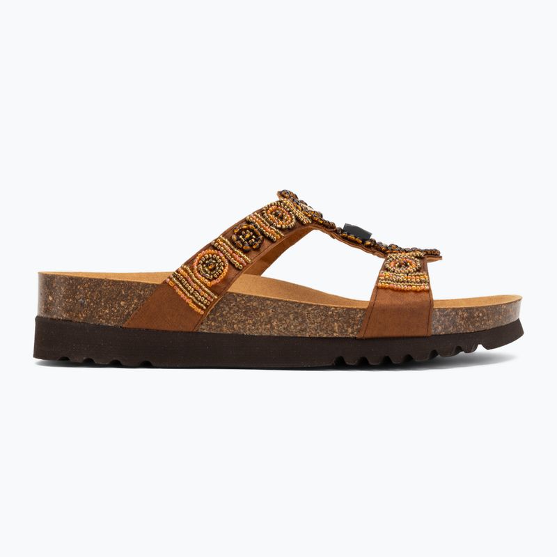 Női papucs Scholl New Bogota Wedge Med cognac/multi 2