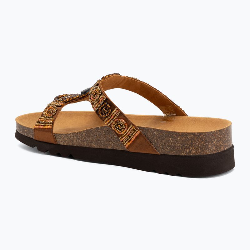 Női papucs Scholl New Bogota Wedge Med cognac/multi 3