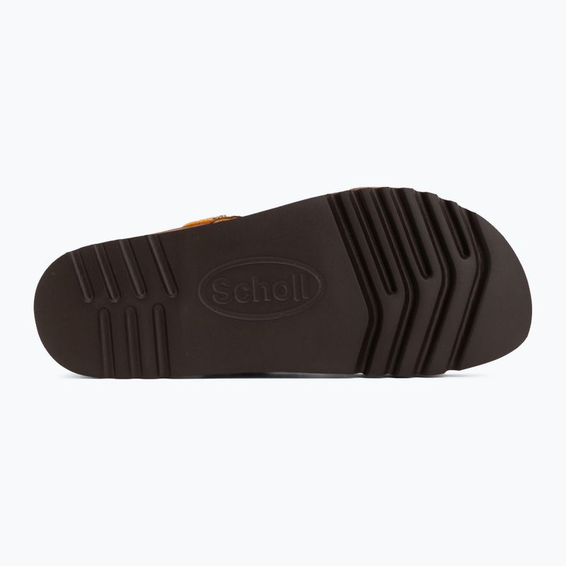 Női papucs Scholl New Bogota Wedge Med cognac/multi 4