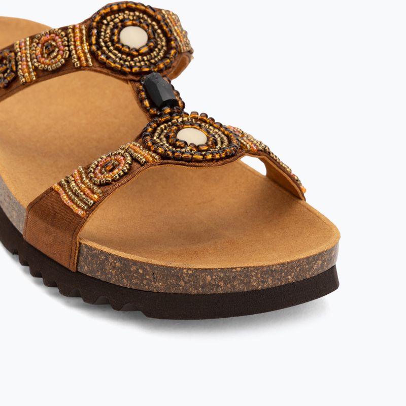 Női papucs Scholl New Bogota Wedge Med cognac/multi 7