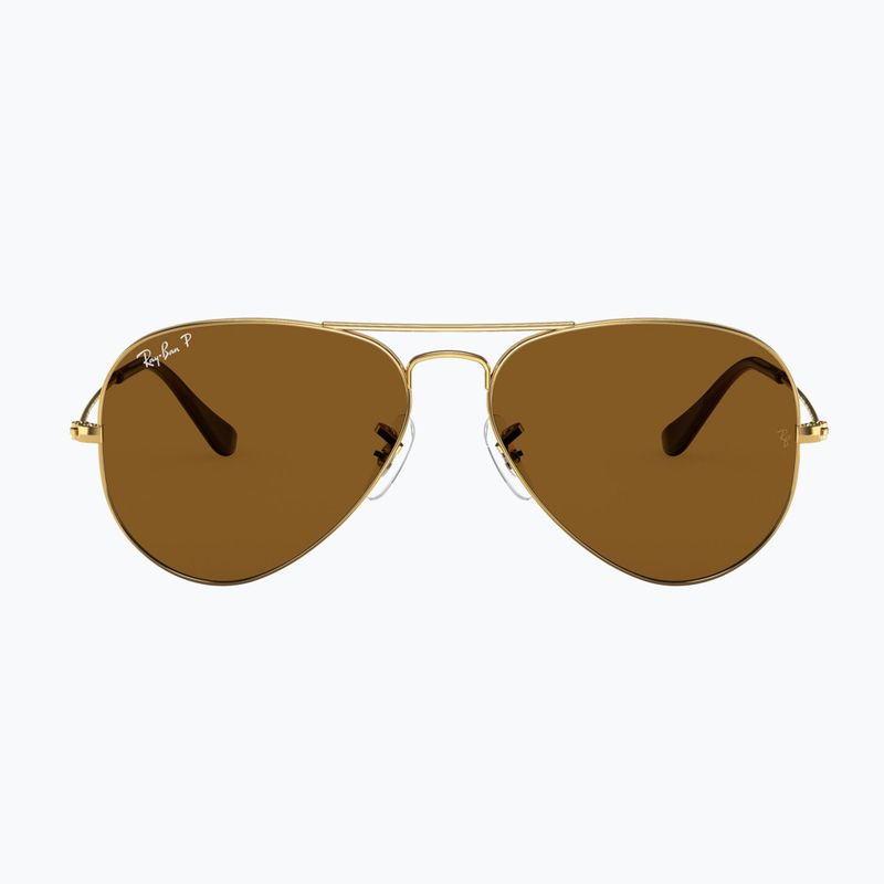 Napszemüveg Ray-Ban Aviator Classic arista arany/barna polarizált 2