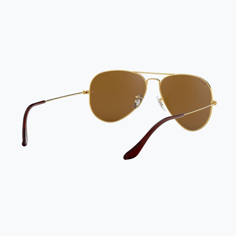 Napszemüveg Ray-Ban Aviator Classic arista arany/barna polarizált 6