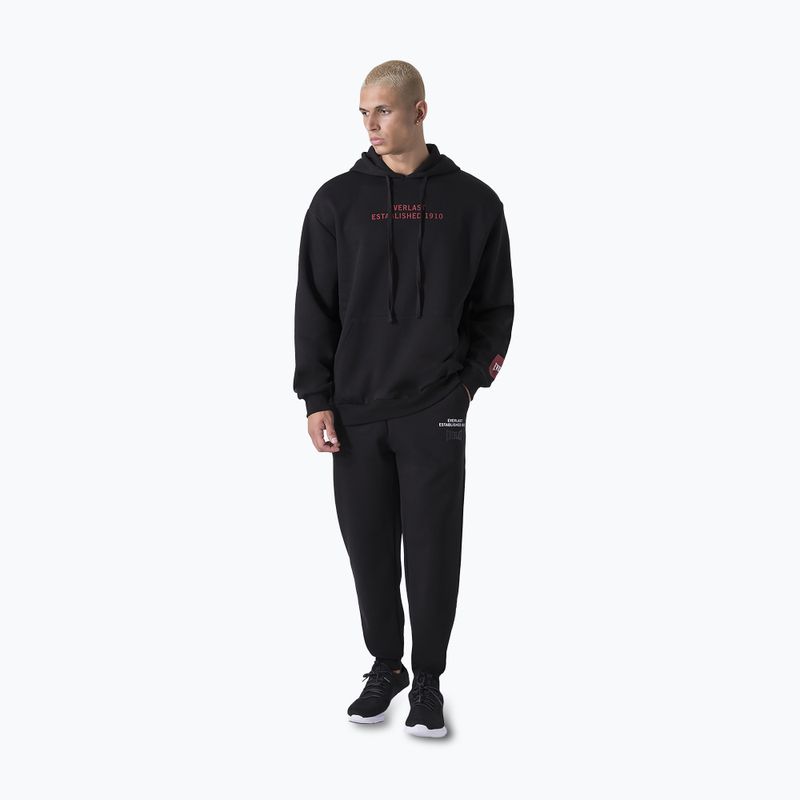 Férfi pulóver Everlast Streetwear Hoodie black/red 2