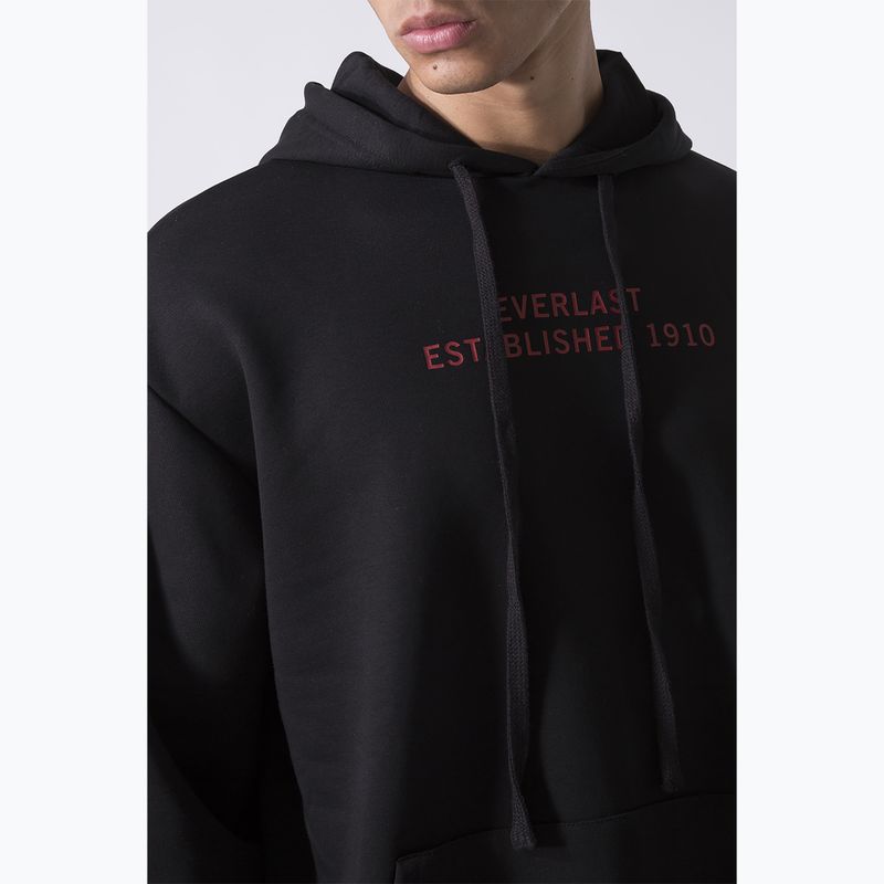 Férfi Everlast Streetwear Hoodie fekete/piros 5