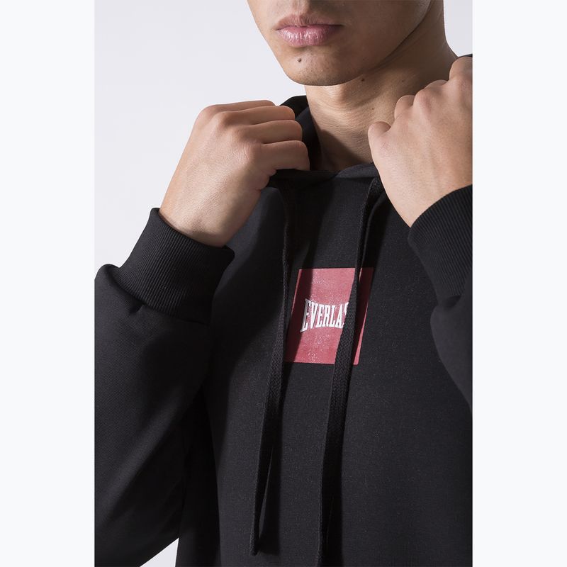 Férfi pulóver Everlast Streetwear Hoodie black/red 4