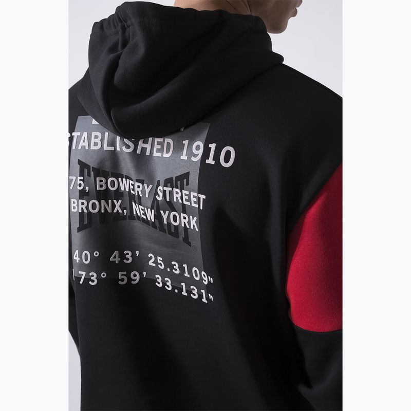 Férfi pulóver Everlast Streetwear Hoodie black/red 5