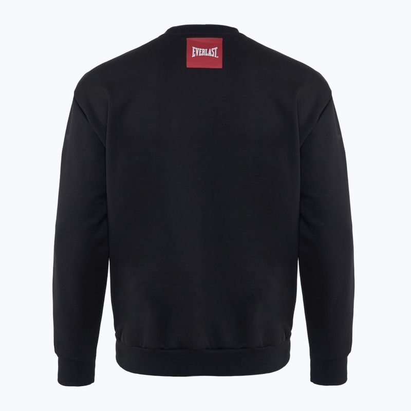 Férfi pulóver Everlast Streetwear Crewneck black/red 2