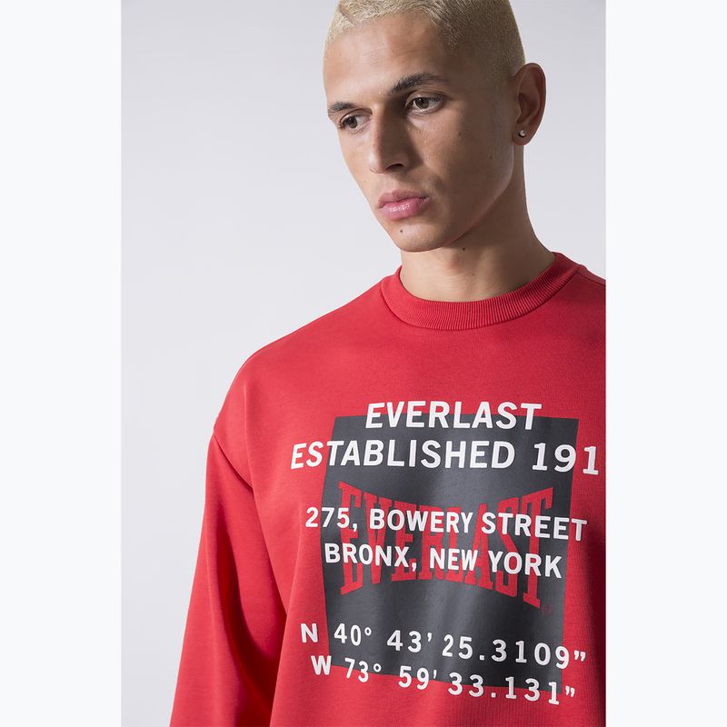 Férfi pulóver Everlast Streetwear Crewneck red/black 4