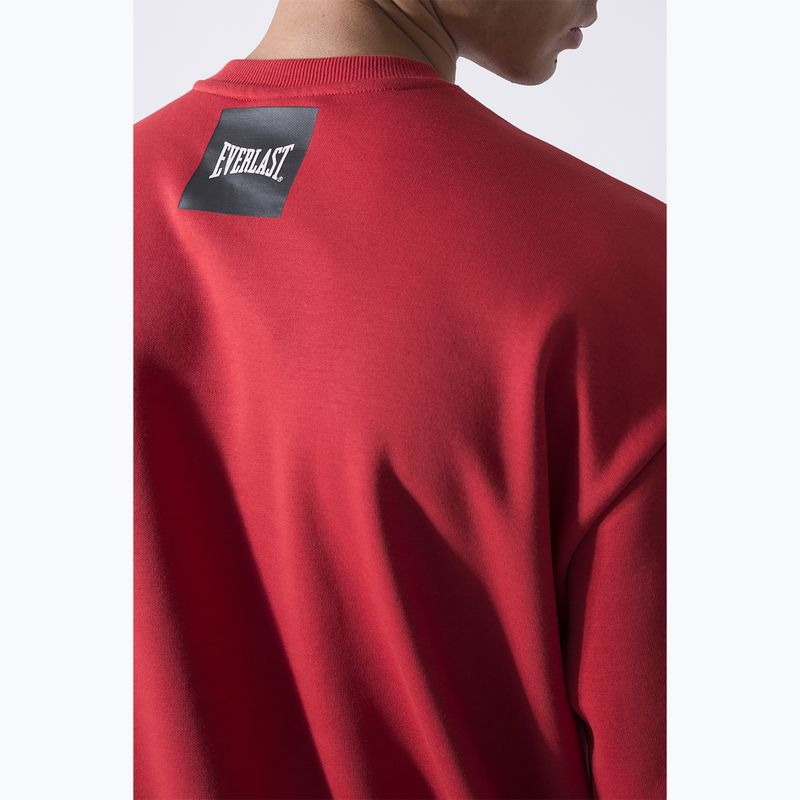 Férfi pulóver Everlast Streetwear Crewneck red/black 5
