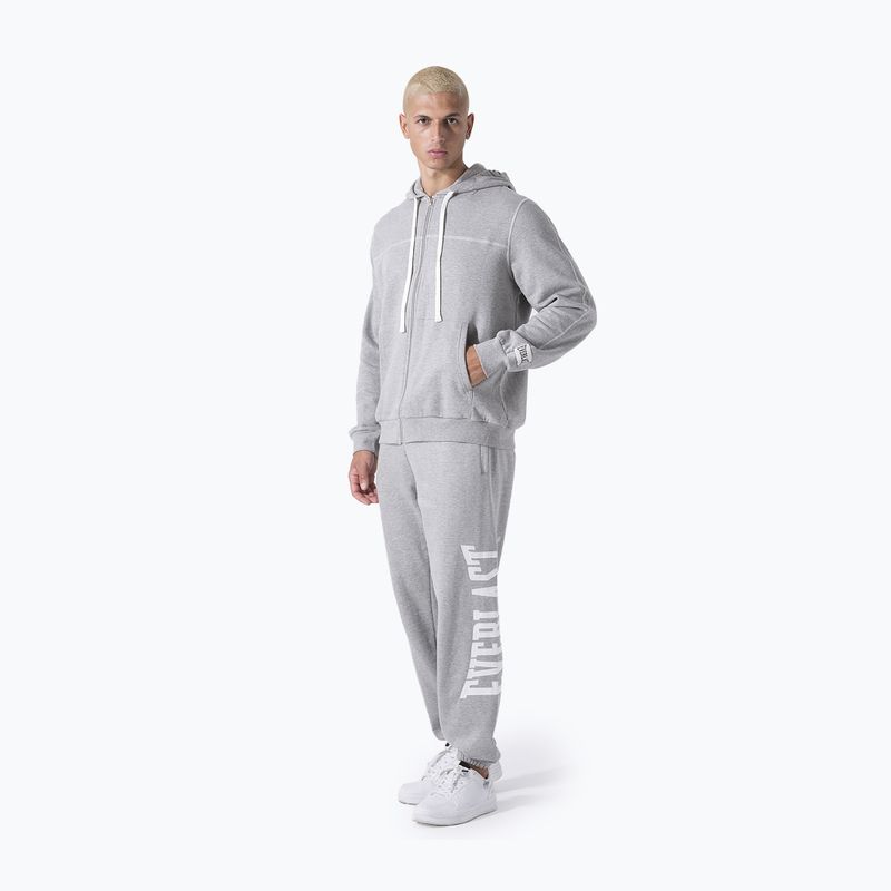 Férfi pulóver Everlast Exclusive Full Zip grey/melange 2