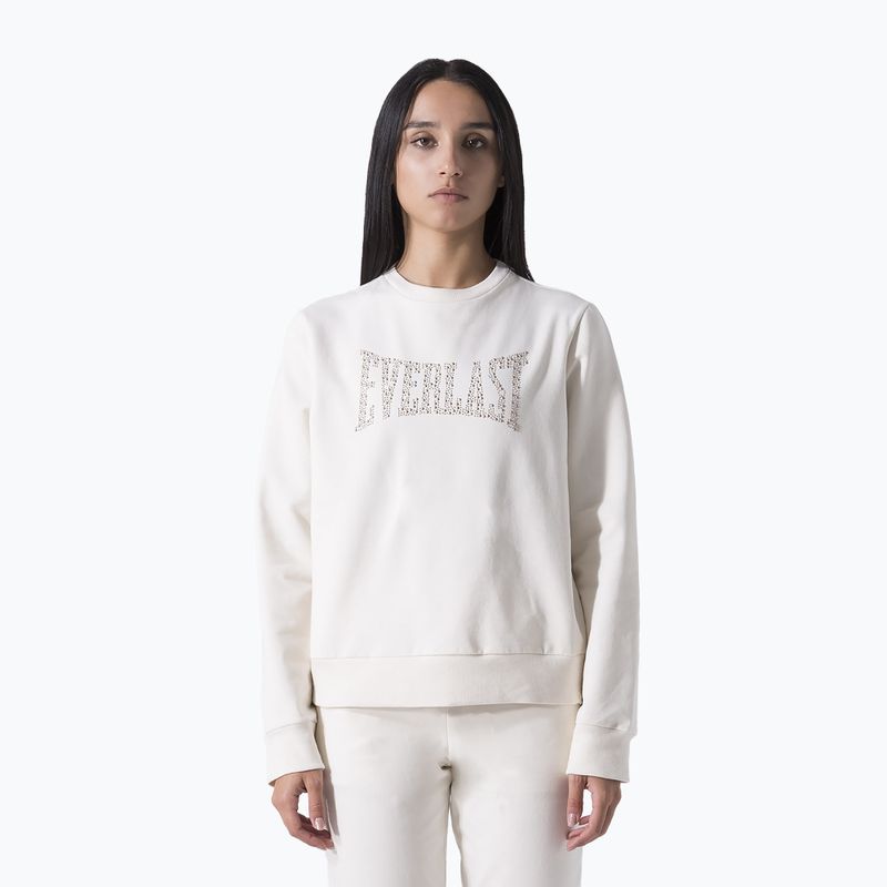 Női pulóver Everlast Leisure Crewneck dusty white