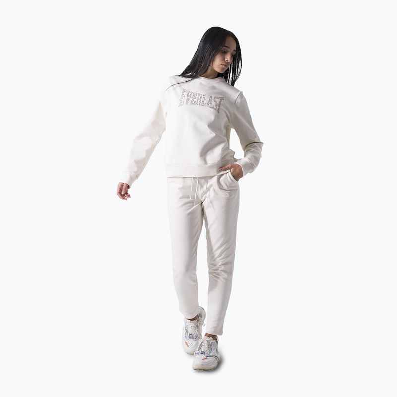 Női pulóver Everlast Leisure Crewneck dusty white 2
