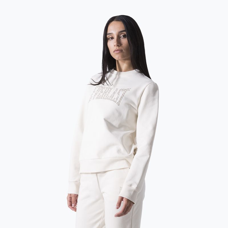 Női pulóver Everlast Leisure Crewneck dusty white 3