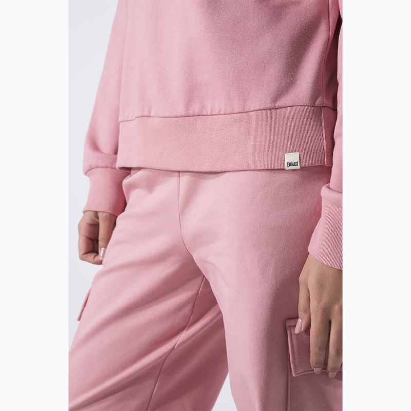 Női pulóver Everlast Leisure Crewneck mauve 5