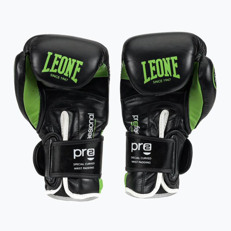 Boxkesztyű LEONE 1947 Il Tecnico N3 black/green 4