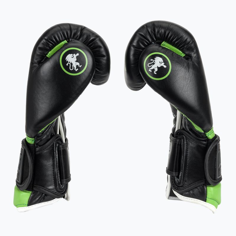 Boxkesztyű LEONE 1947 Il Tecnico N3 black/green 5