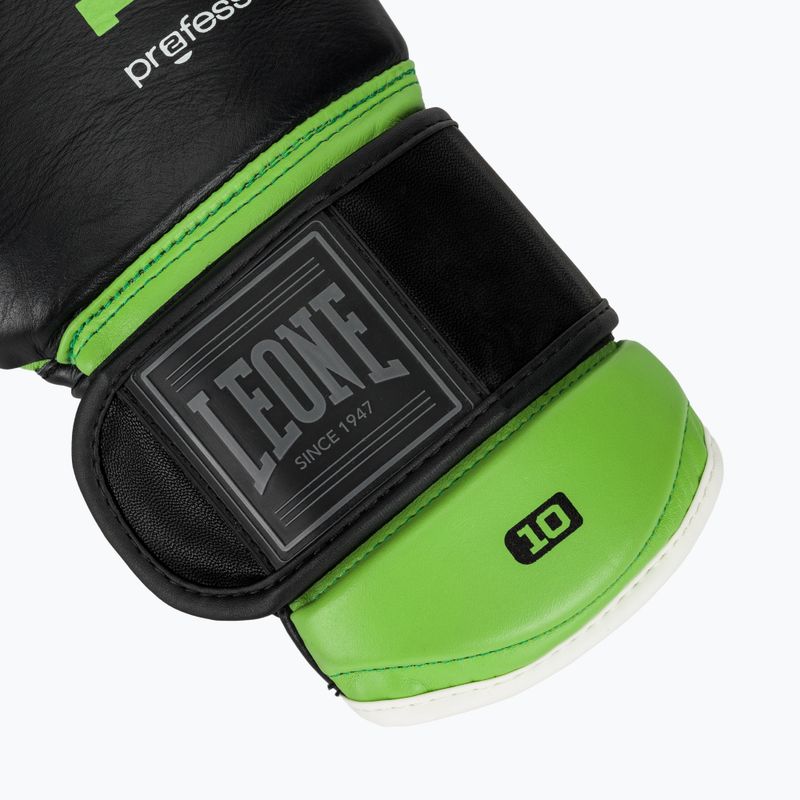 Boxkesztyű LEONE 1947 Il Tecnico N3 black/green 7