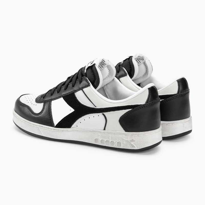 Diadora Magic Basket Low Icona Leather fekete/fehér cipő 4