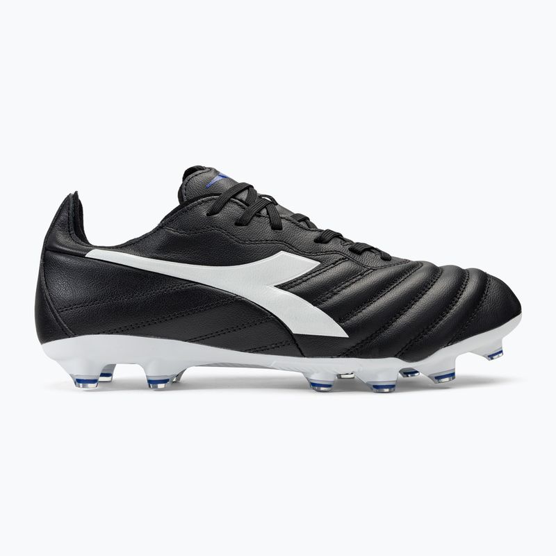 Férfi Diadora Brasil Elite 2 LT LP12 labdarúgó cipő fekete-fehér DD-101.179061-D0214-40 2