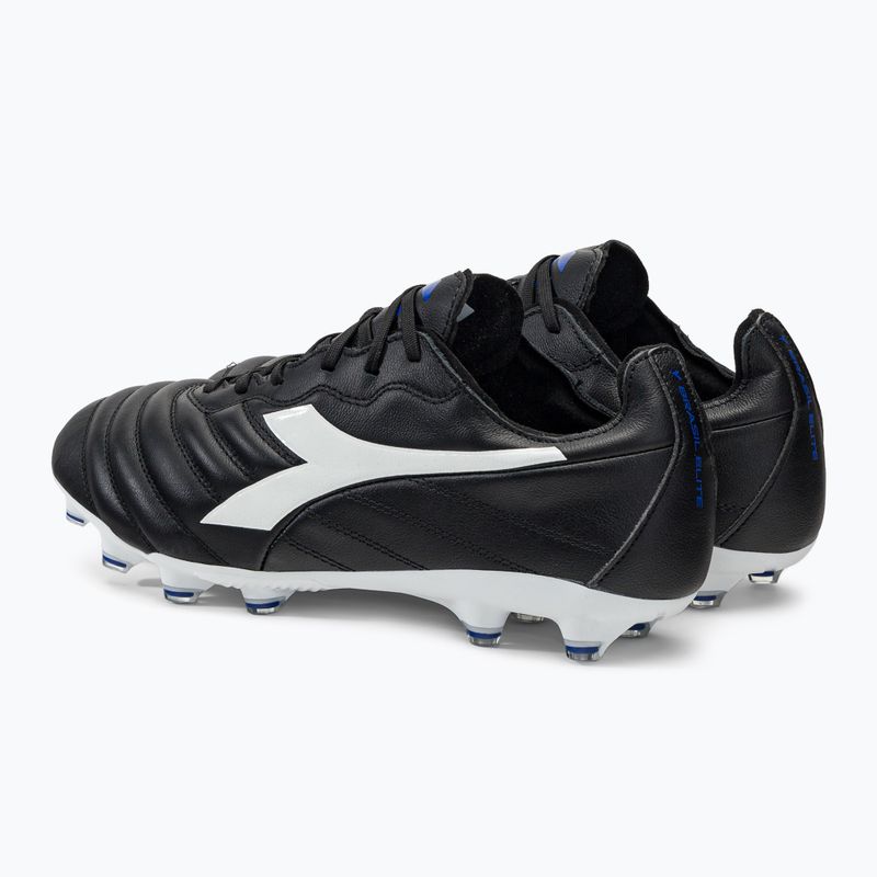 Férfi Diadora Brasil Elite 2 LT LP12 labdarúgó cipő fekete-fehér DD-101.179061-D0214-40 3