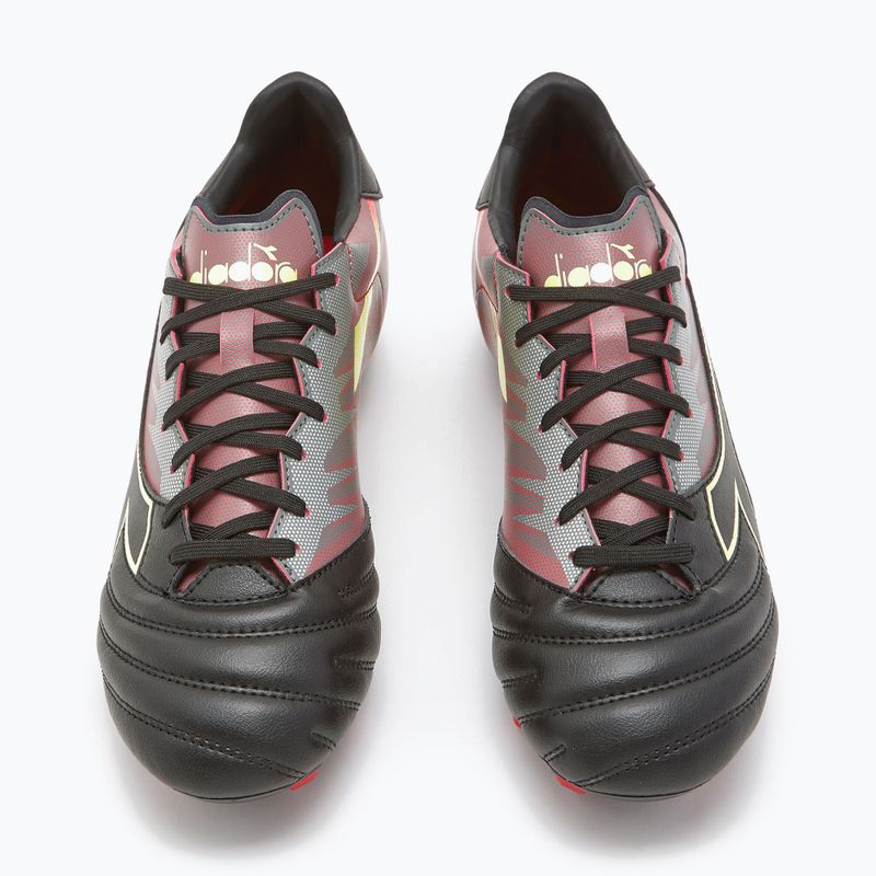 Férfi Diadora Brasil Elite Veloce R LPU futballcipő fekete és piros DD-101.179181-D0136-39 12