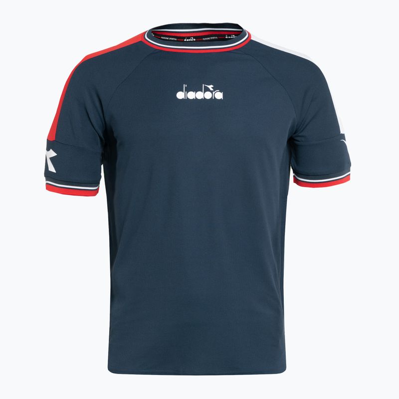 Férfi teniszpóló Diadora Icon SS TS kék DD-102.179126-60063