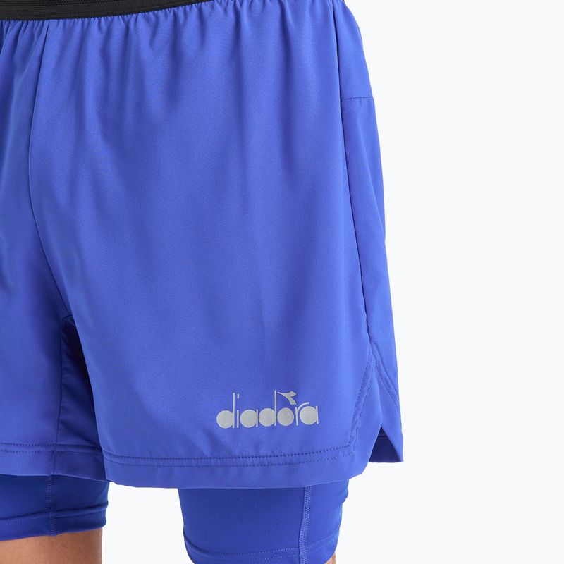 Férfi Diadora Double Layer Bermuda Be One futónadrág kék DD-102.179162-60050 4