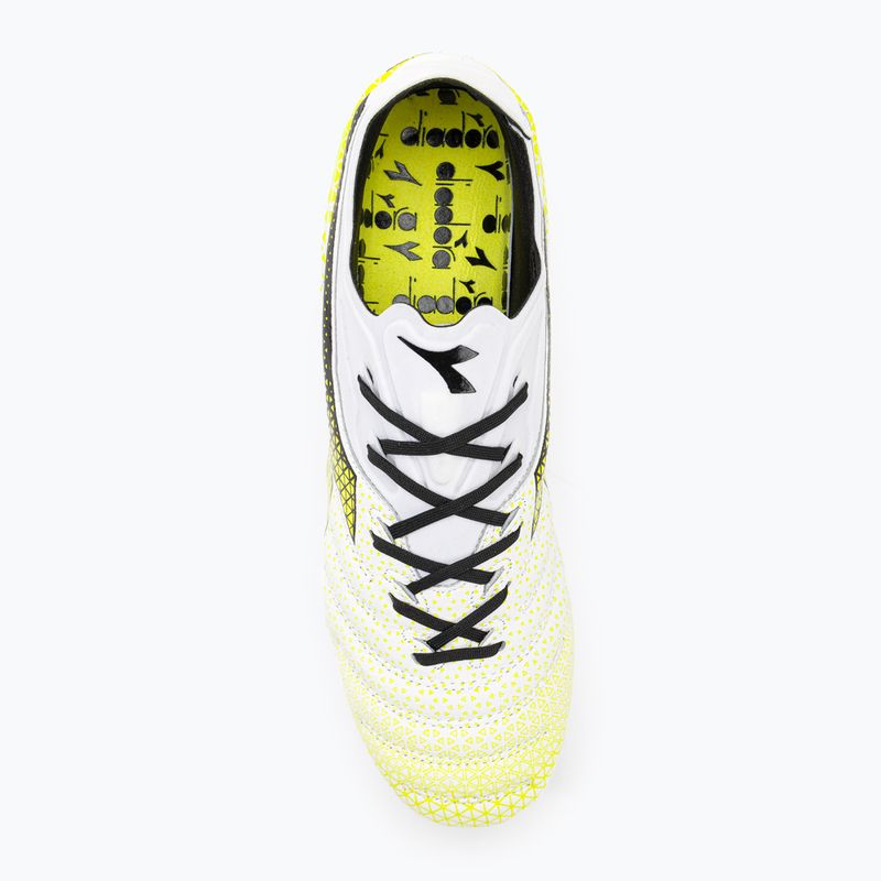 Férfi Diadora Brasil Elite Tech Tech GR LPX labdarúgó cipő fehér/fekete/fluo sárga 6