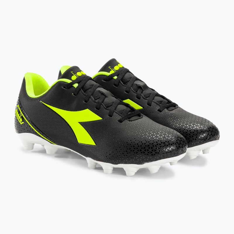 Férfi Diadora Pichichichi 6 MG14 fekete/sárga focicipő/fehér futballcipő 4