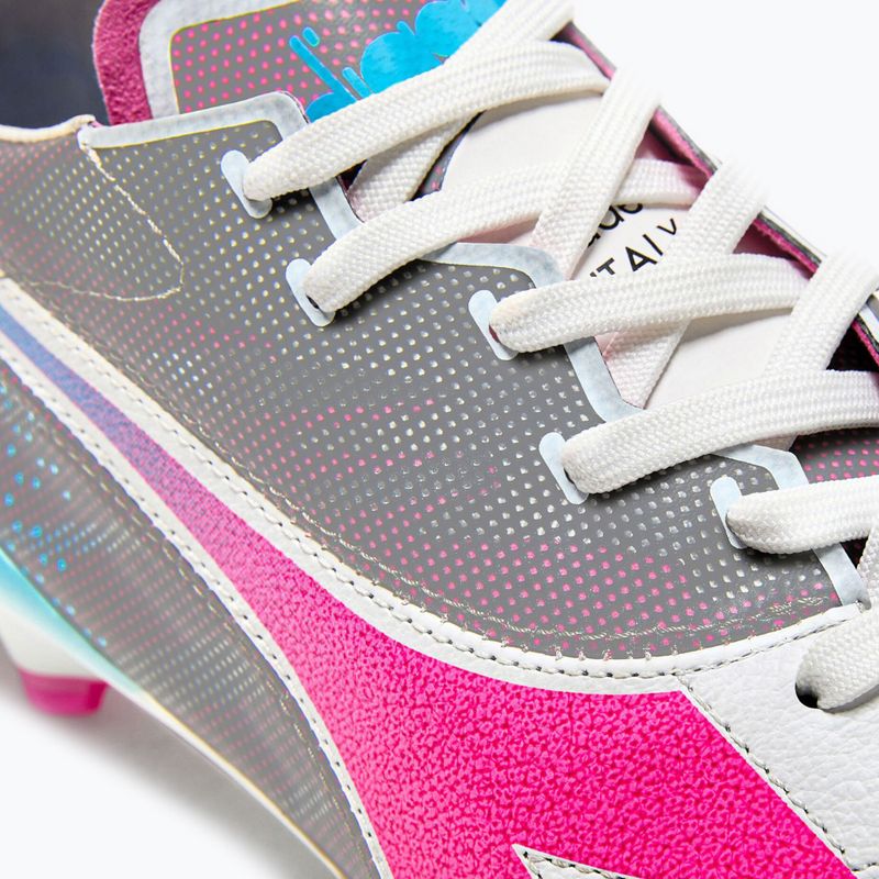 Férfi Diadora Brasil Elite Veloce GR ITA LPX futballcipő fehér/rózsaszín fluo/kék fluo 15