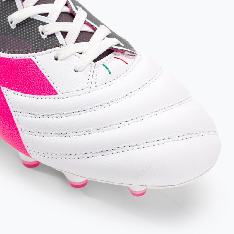 Férfi Diadora Brasil Elite Veloce GR ITA LPX futballcipő fehér/rózsaszín fluo/kék fluo 7
