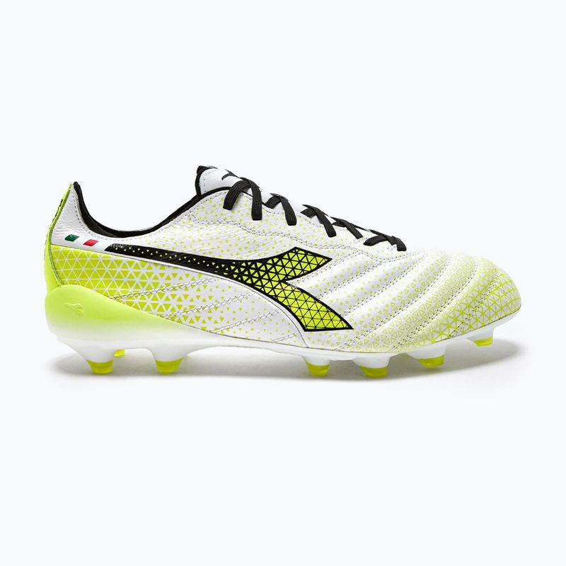 Férfi Diadora Brasil Elite Tech Tech GR ITA LPX futballcipő fehér/fekete/fluo sárga 11