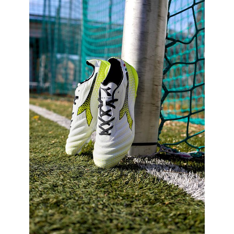 Férfi Diadora Brasil Elite Tech Tech GR ITA LPX futballcipő fehér/fekete/fluo sárga 17