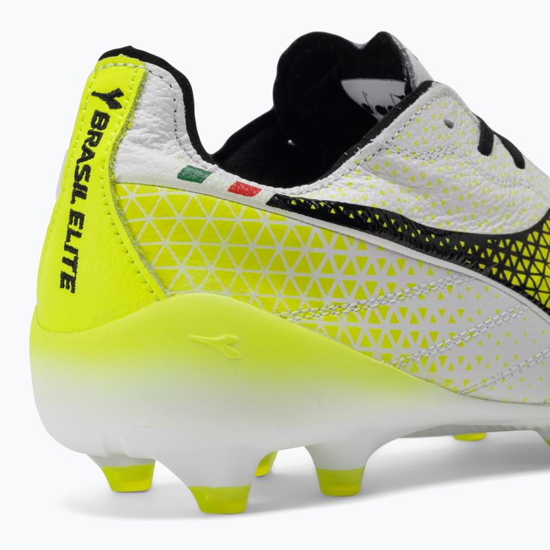 Férfi Diadora Brasil Elite Tech Tech GR ITA LPX futballcipő fehér/fekete/fluo sárga 9