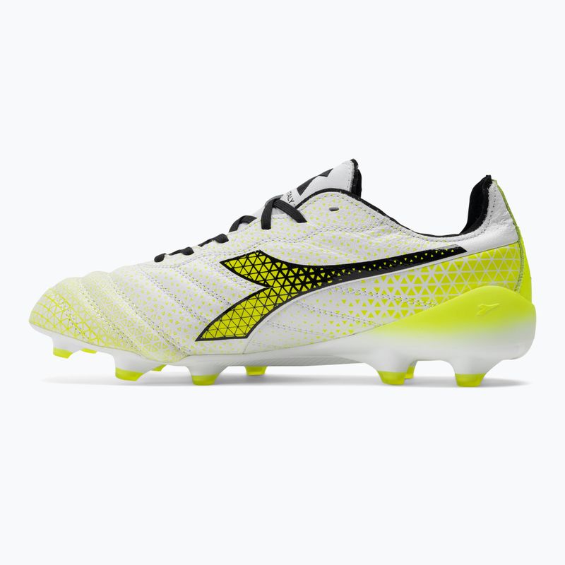 Férfi Diadora Brasil Elite Tech Tech GR ITA LPX futballcipő fehér/fekete/fluo sárga 10