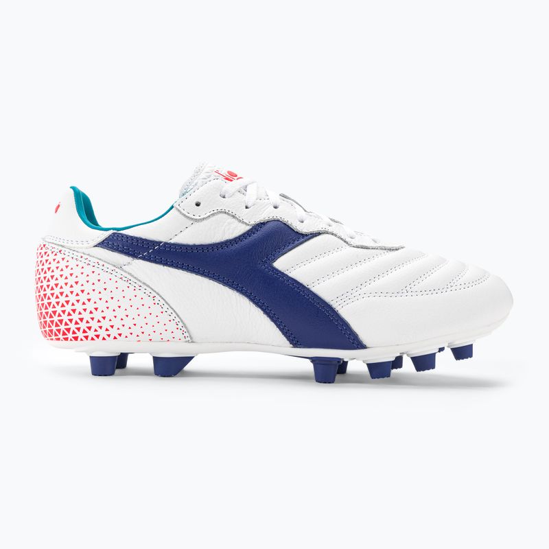 Férfi futballcipő Diadora Brasil GR LT+ MDPU fehér/tengerészkék 2