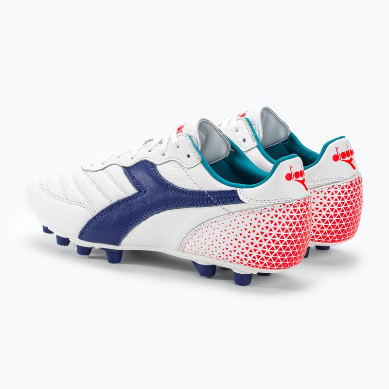 Férfi futballcipő Diadora Brasil GR LT+ MDPU fehér/tengerészkék 3