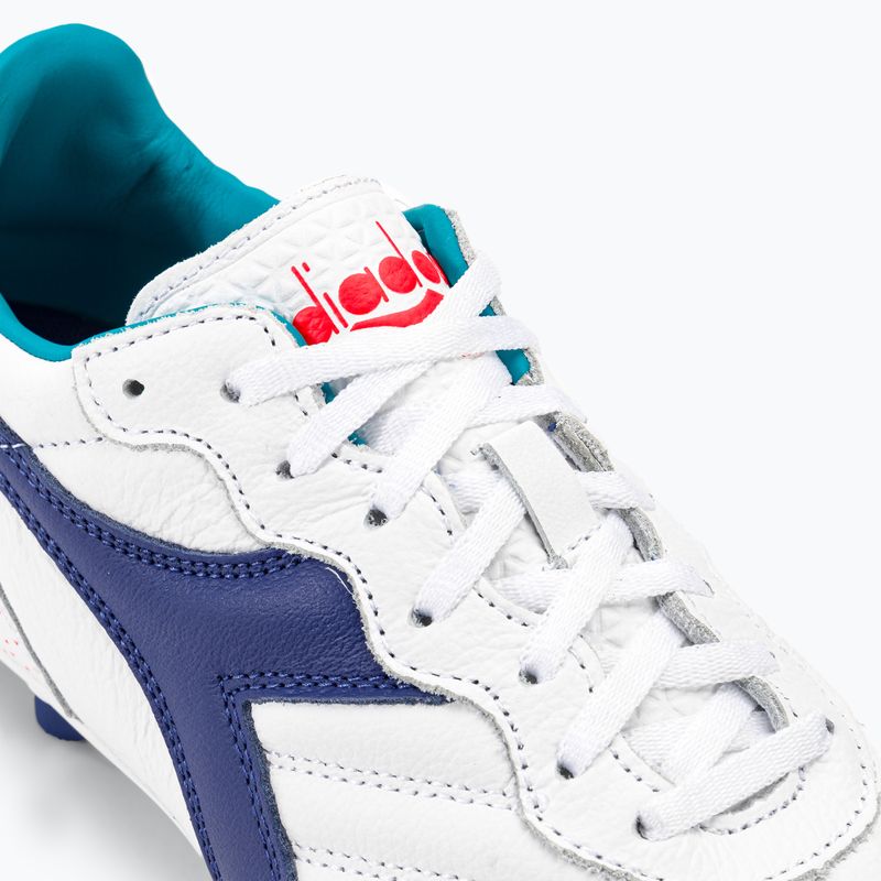 Férfi futballcipő Diadora Brasil GR LT+ MDPU fehér/tengerészkék 8
