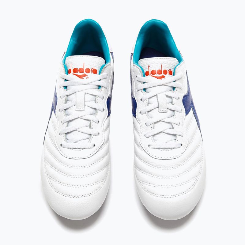 Férfi futballcipő Diadora Brasil GR LT+ MDPU fehér/tengerészkék 13